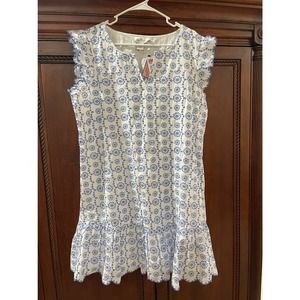 VINEYARD VINES Dress Eyelet Flounce